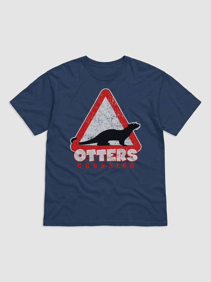 Wildlife Wonders: Otters Crossing Tee - River Otter Lover's Delight product image (1)