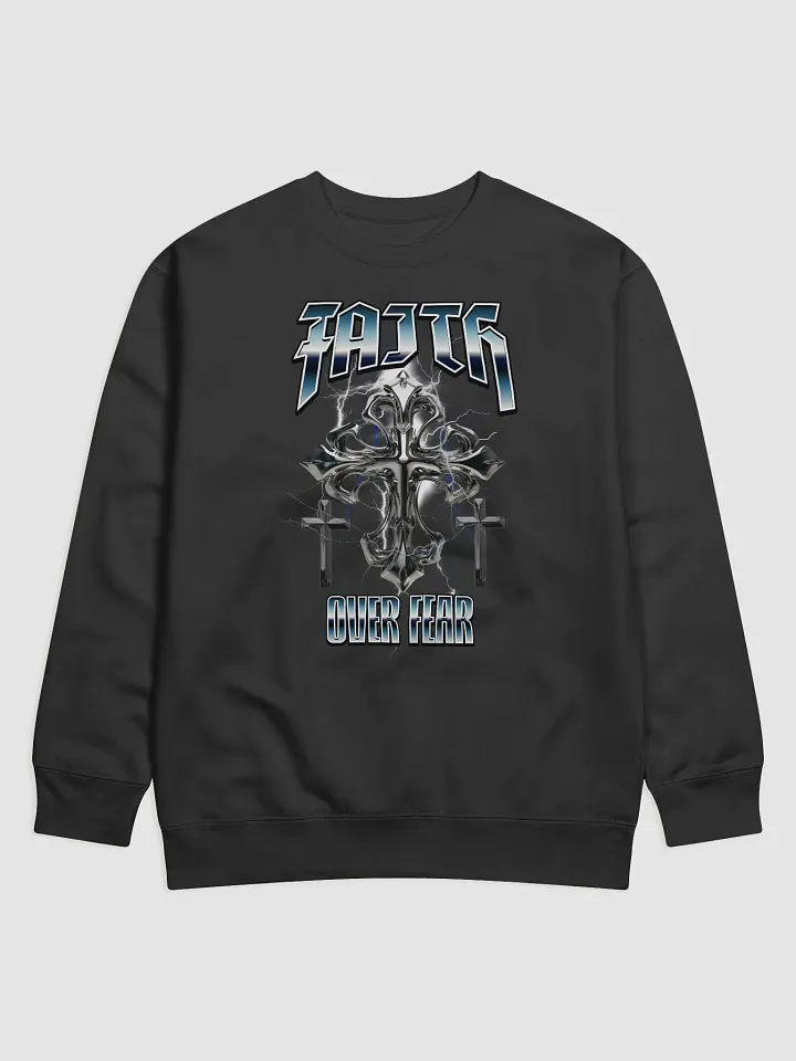 Faith Over Fear Cross Premium Sweatshirt product image (1)
