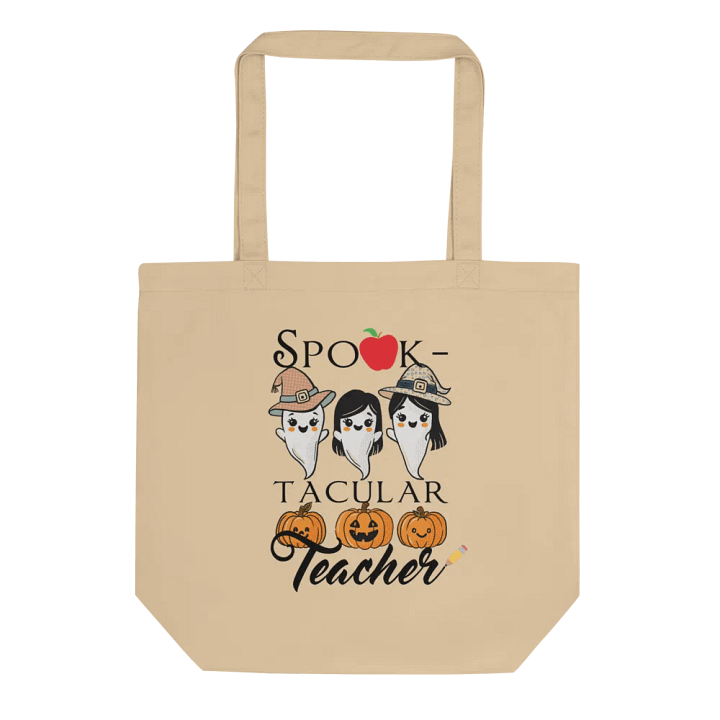 Spook-tacular Teacher Canvas Tote Bag - Gift For A Teacher product image (2)