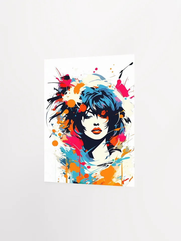 Abstract Woman v13 - Vintage Style Poster - Rock Girl - Small and Standard Sizes - 8x10-11x14-12x16-16x20 Inches product image (2)