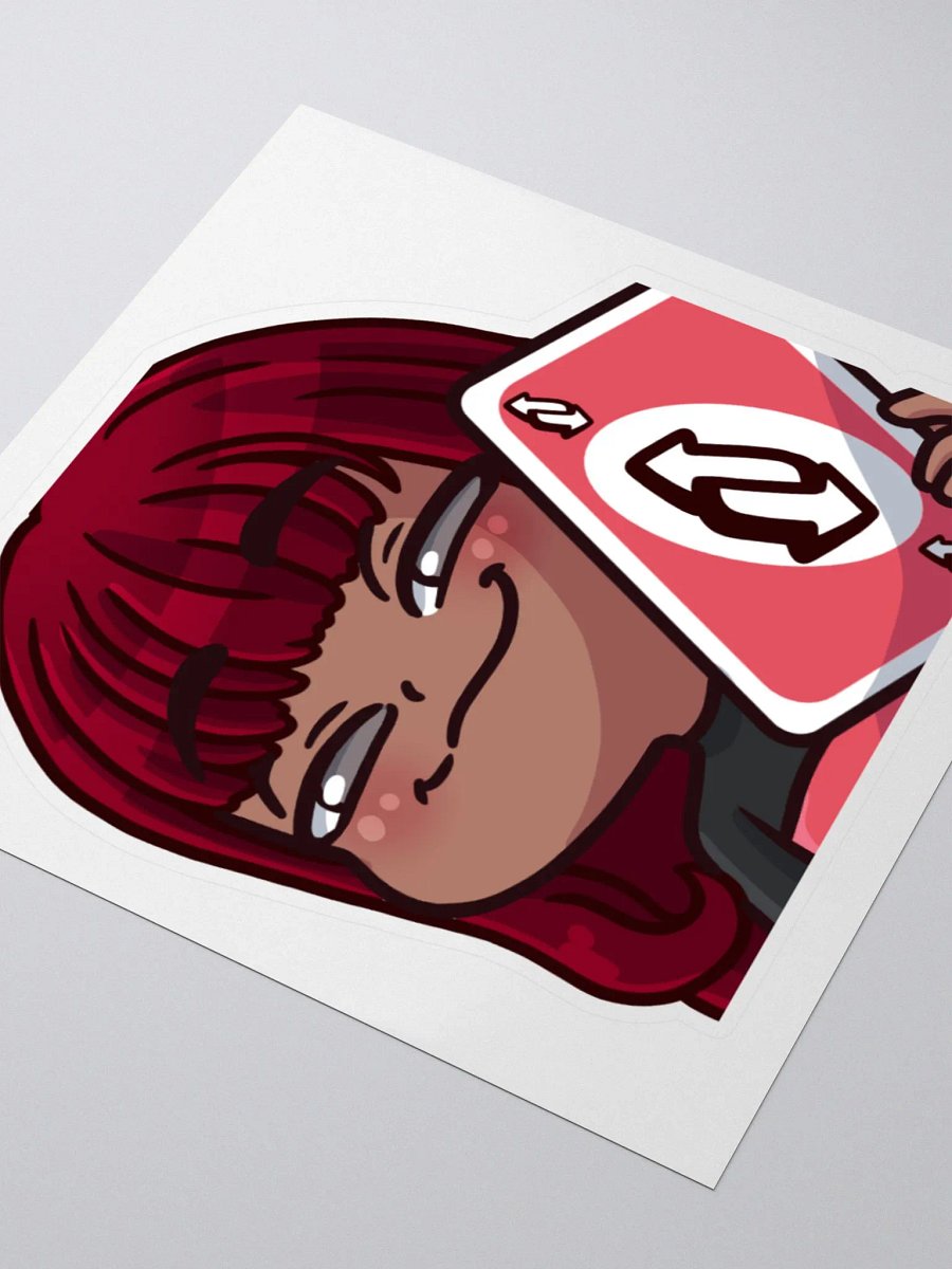 TweedleLiras Uno Reverse Kisscut Sticker product image (3)
