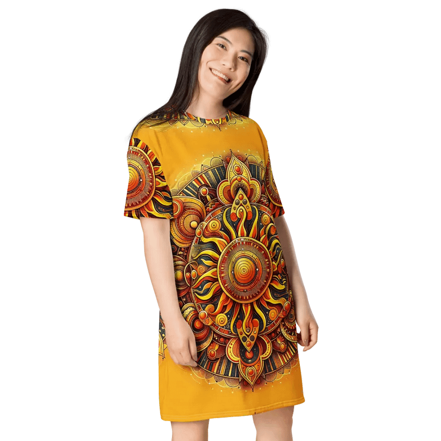 All-Over Print T-Shirt Dress product image (8)