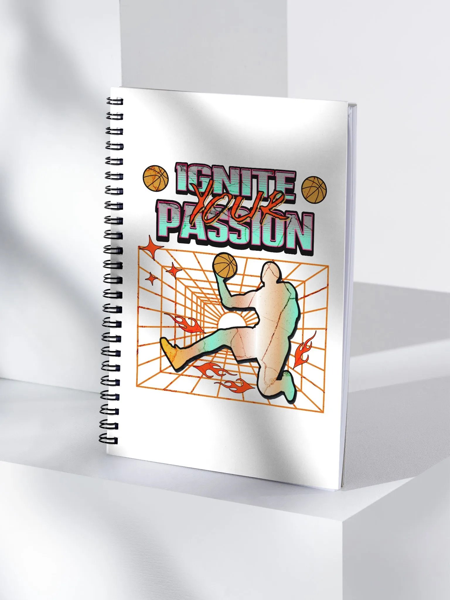 Ignite Your Passion Basketball Spiral Notebook product image (3)
