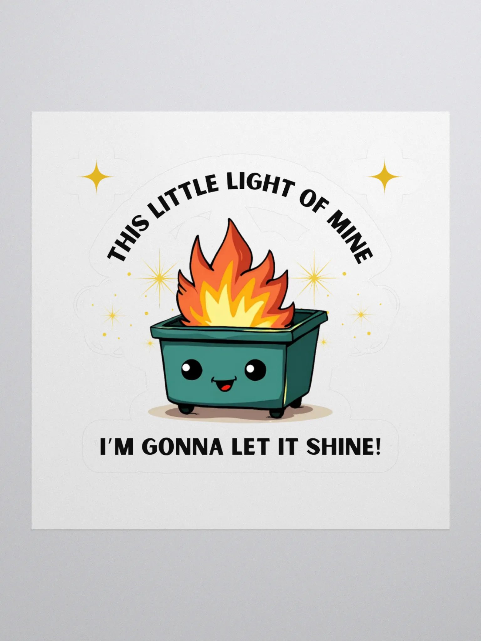 Dumpster Fire Delight Stickers product image (1)