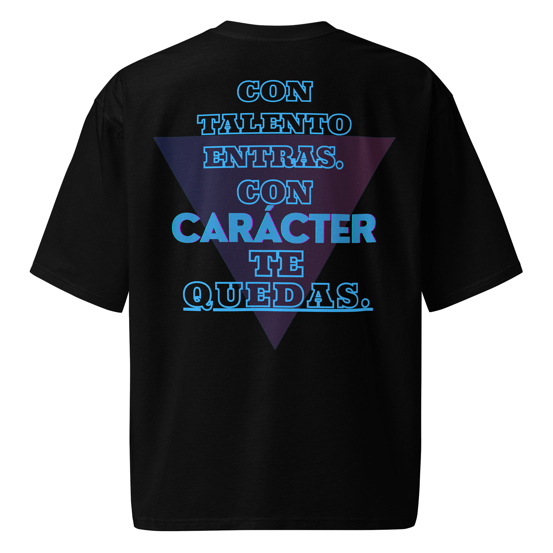 Talento y Caracter UNISEX eight22 Custom Oversized Blk/Blue product image (1)