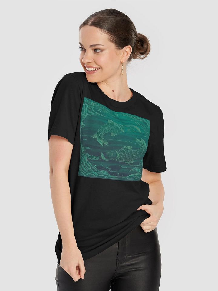 Pisces Zodiac Unisex Supersoft T-Shirt with Celestial Underwater Design product image (1)