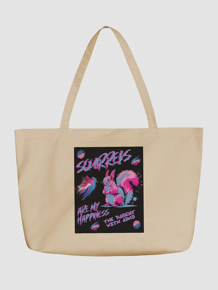 SQUIRRELS ARE MY HAPPINESS ECO TOTE product image (1)