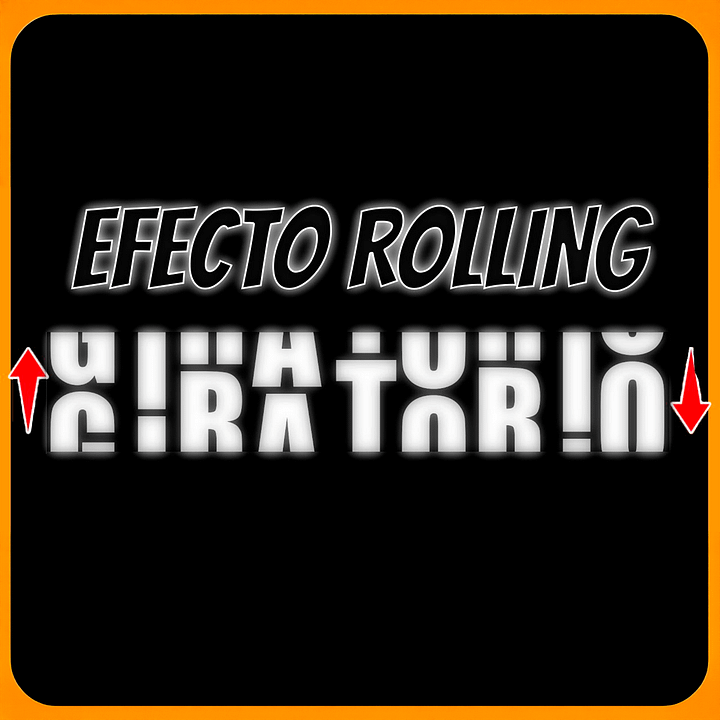Animación de TEXTO ROLLING (PERSONALIZADO) product image (1)