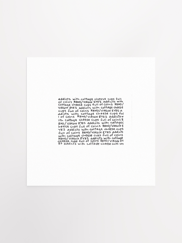 Addicts with Cottage Cheese Cups panel card print product image (2)