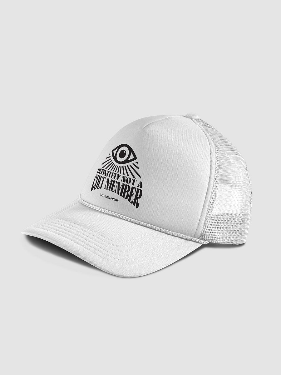 Definitely Not A Cult Member Hat (White) product image (3)