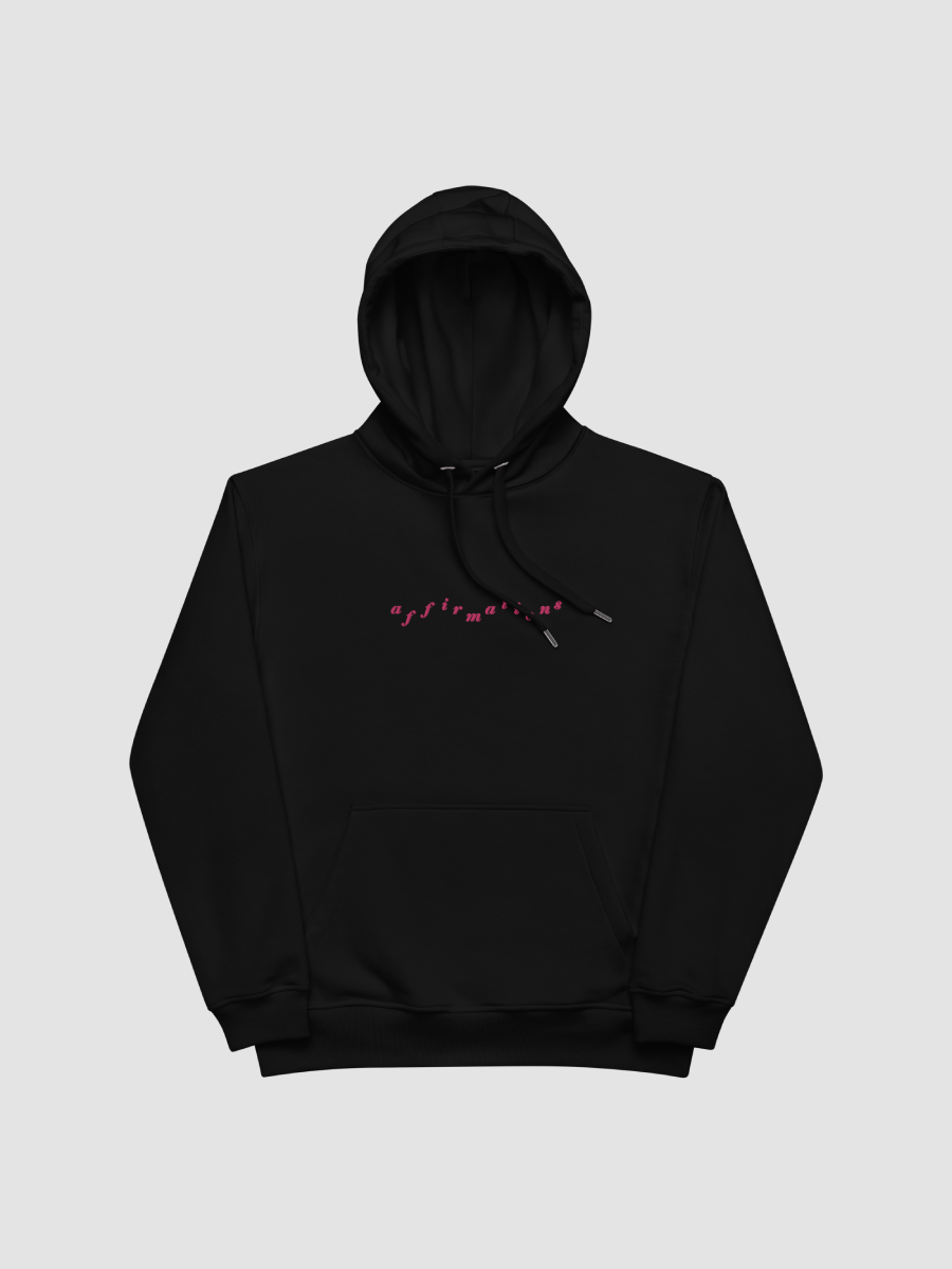 AFFIRMATIONS HOODIE (pink font) product image (1)