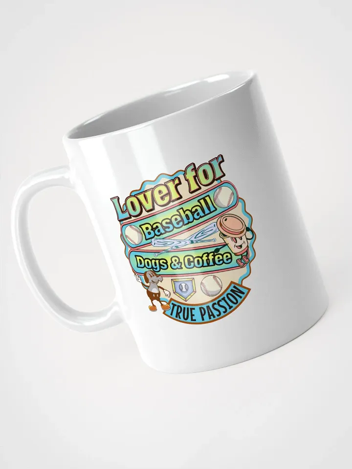 Lover For Baseball Coffee And Dogs Passionate Pitstop Mug product image (2)