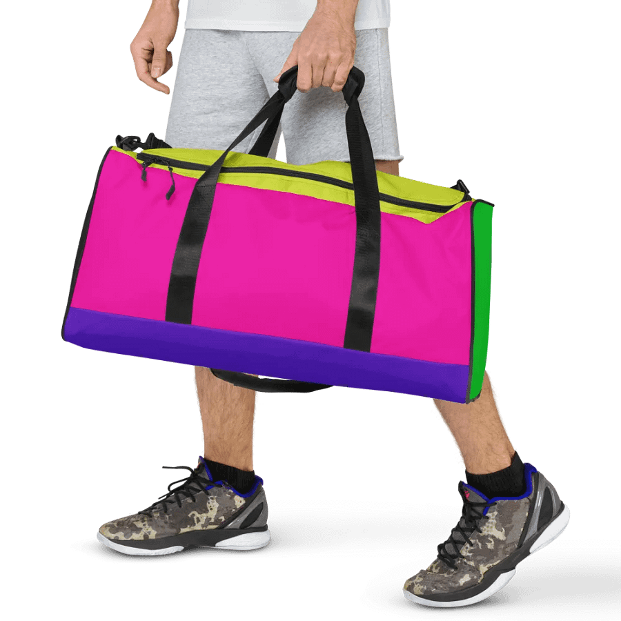 Color Block Duffle Bag product image (11)
