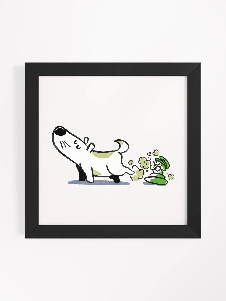 Just a Pup Poop | Frame Matte Poster product image (1)