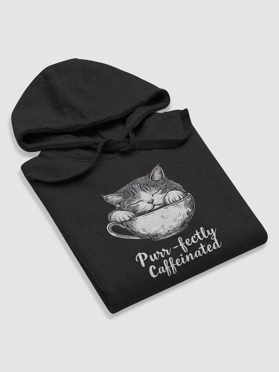 Purr-fectly Caffeinated Cat Lover Coffee Humor Shirt Unisex Hoodie product image (42)