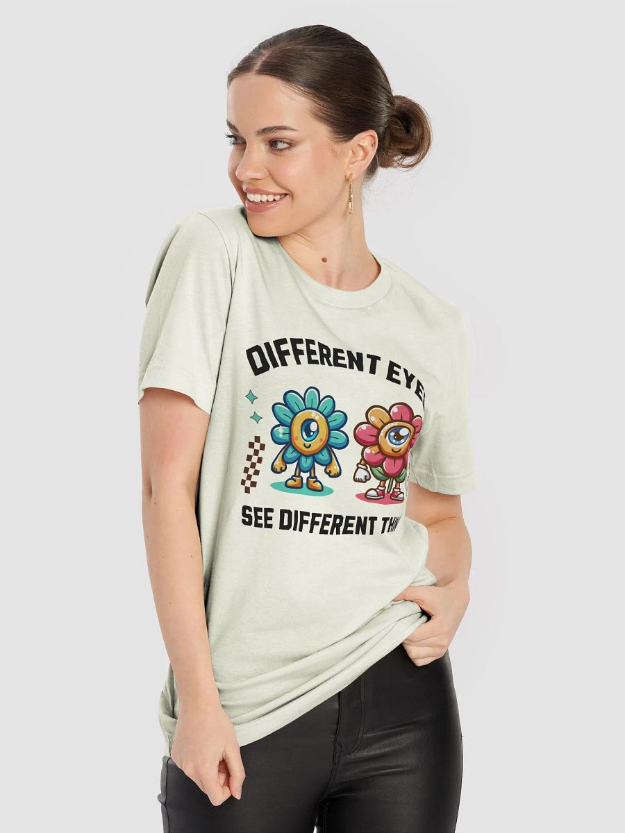 Different eyes see different things Tshirt, cartoon flower cute shirt product image (8)