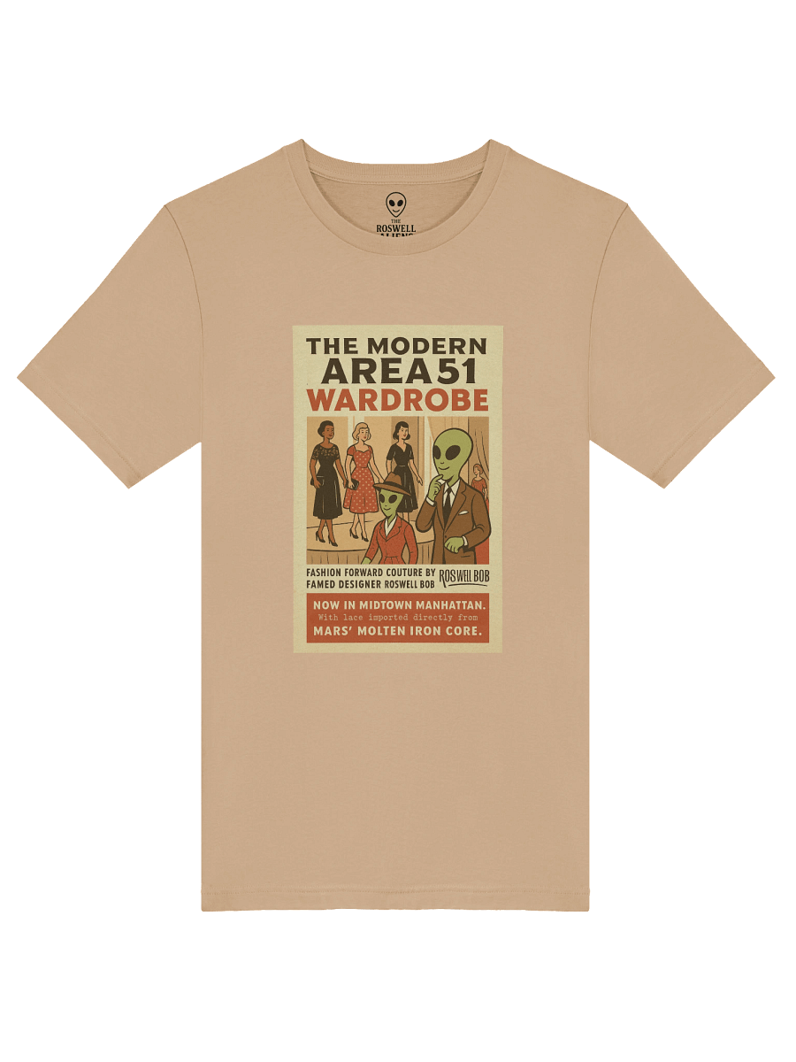 Area 51 Couture Fashion Designer Roswell Aliens 1950's Retro Poster Unisex T-Shirt product image (45)