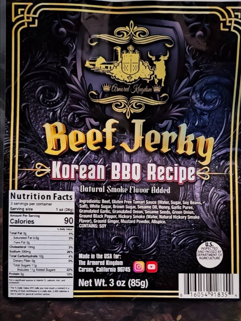 The Armored Kingdom Korean BBQ Recipe Jerky product image (7)