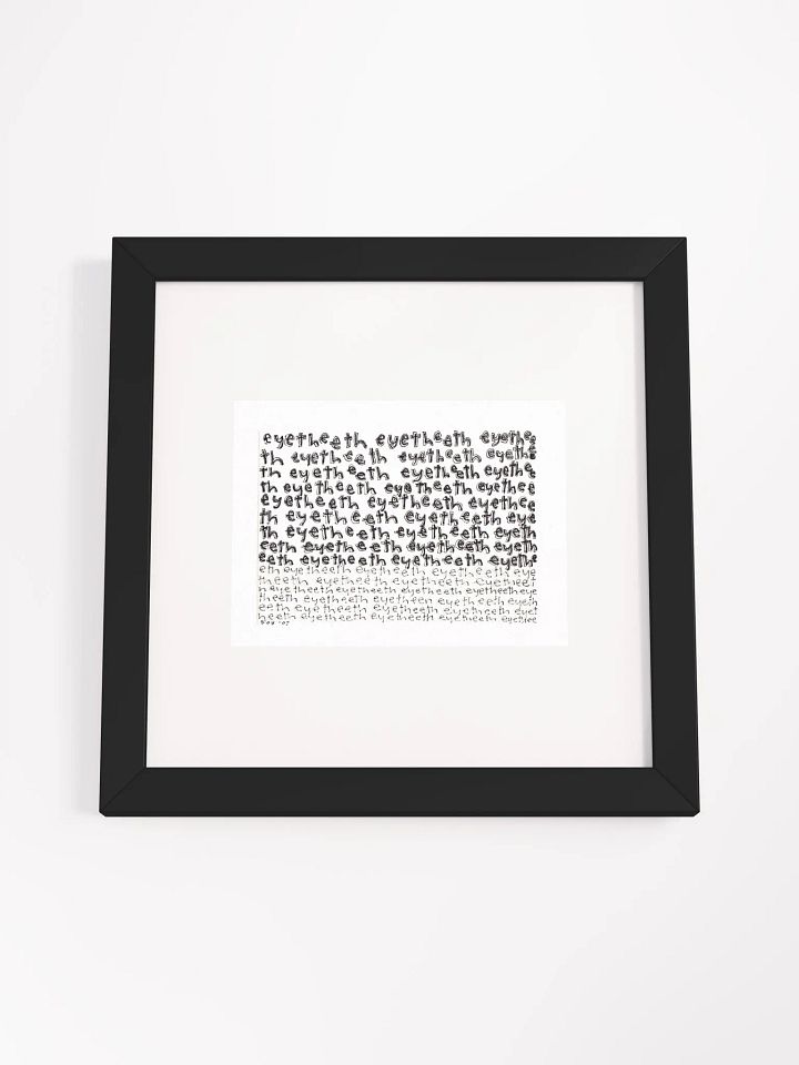 eyetheeth Panel Card Print Framed product image (1)