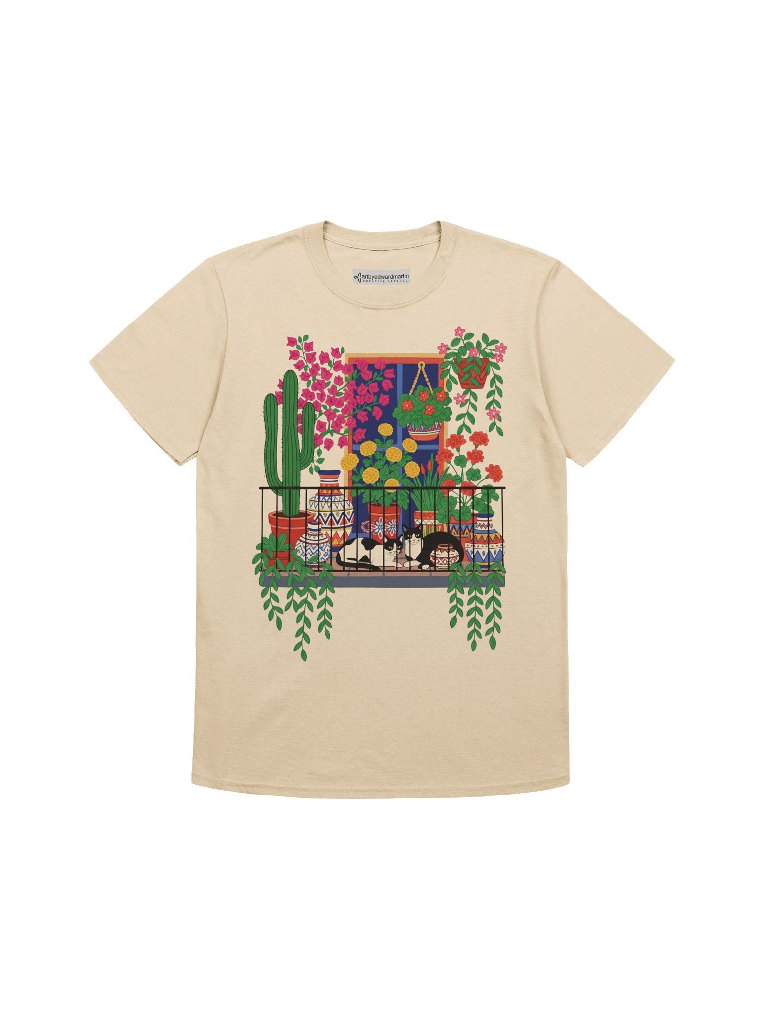 Balcony Cats Unisex T-Shirt product image (2)