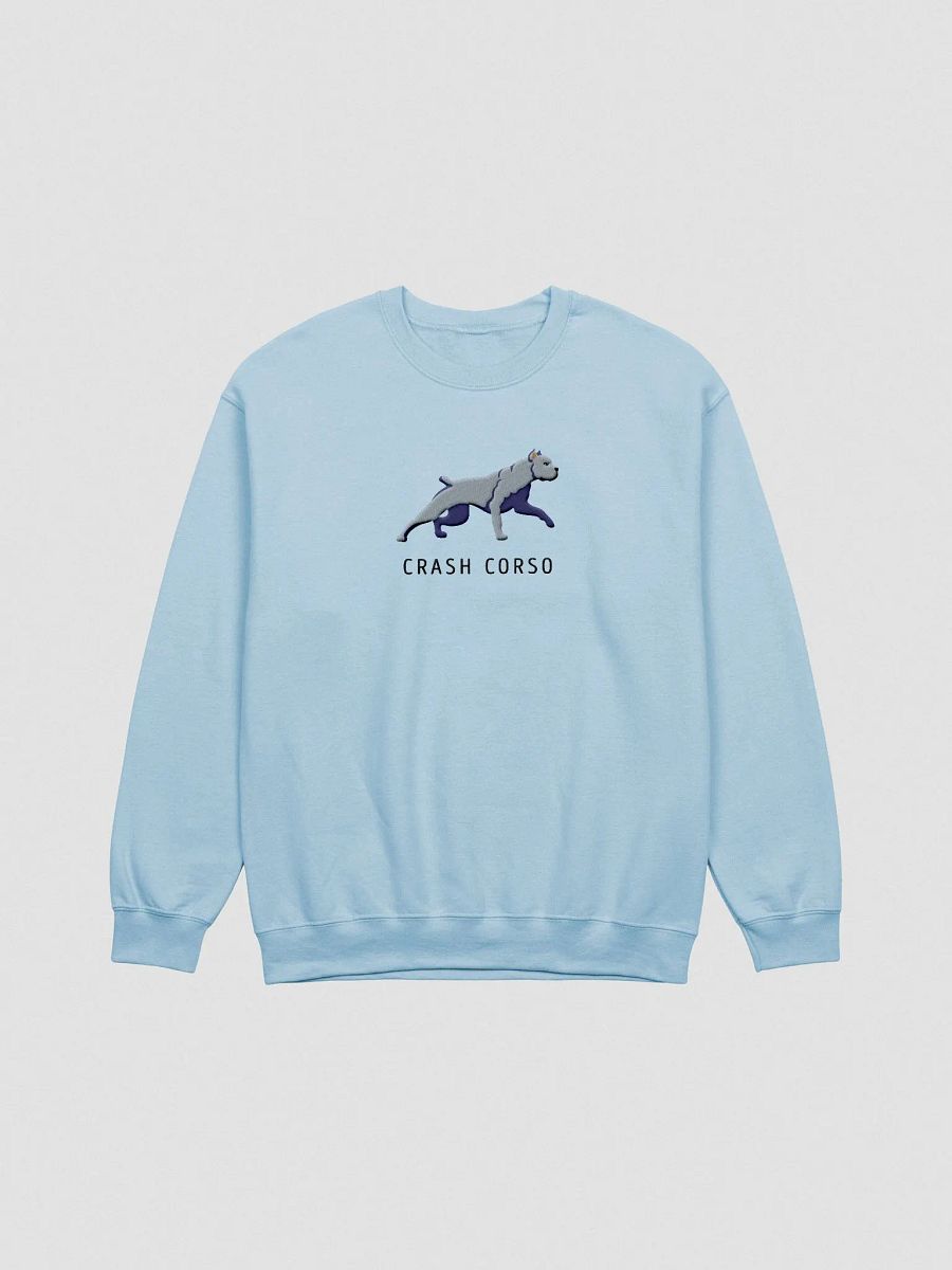 Crash Corso Sweatshirt (Embroidered) of a Cane Corso(Blue) product image (4)