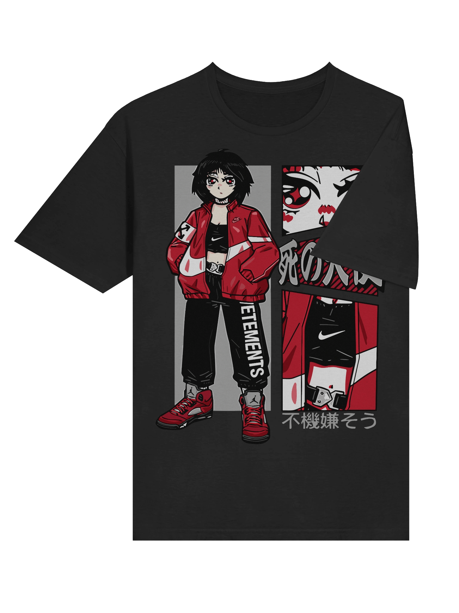 Anime Street Angel – Red Jacket Aesthetic – Gildan Softstyle T-Shirt product image (4)
