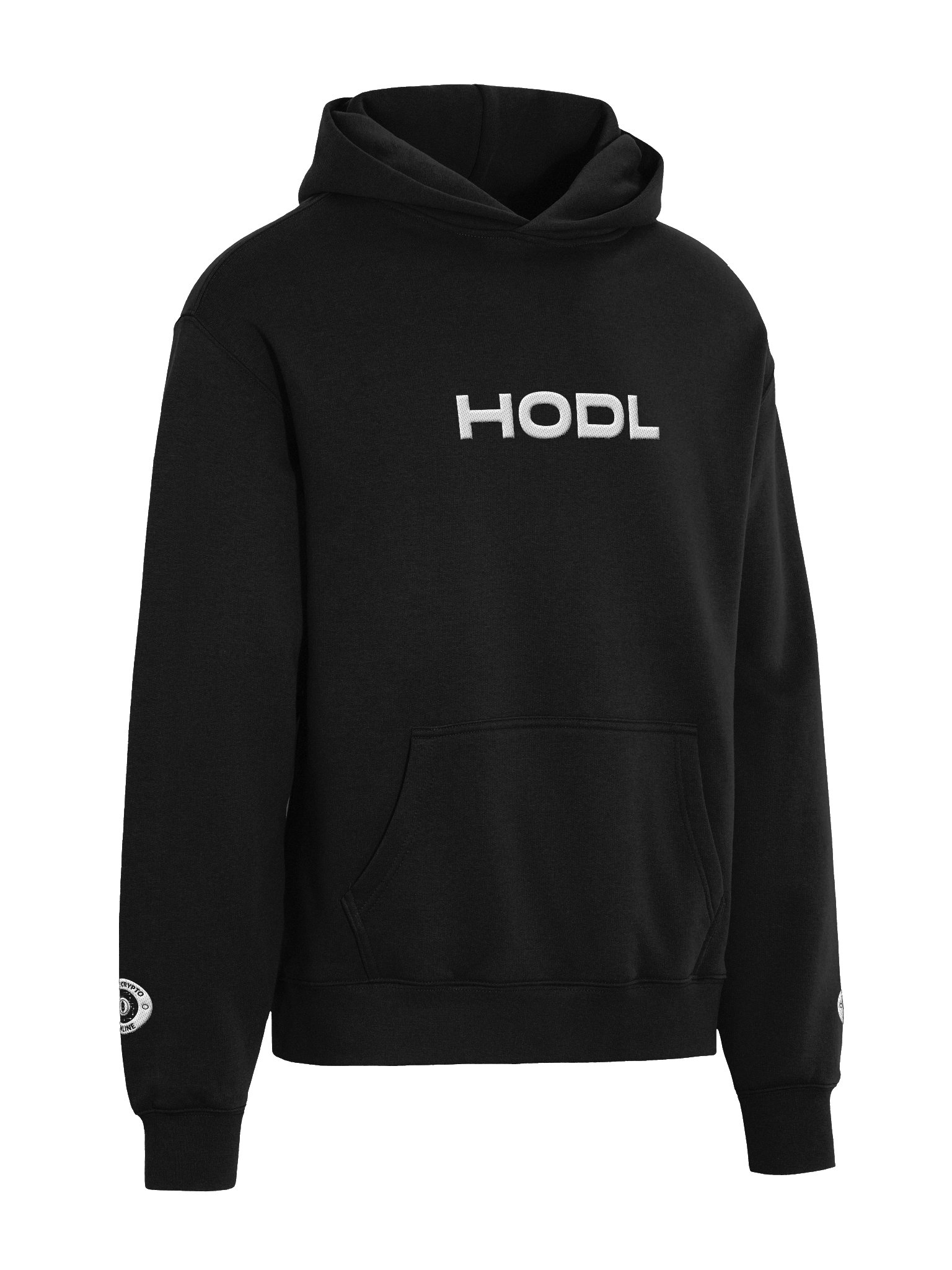 Oversized Hoodie HODL B&W product image (4)