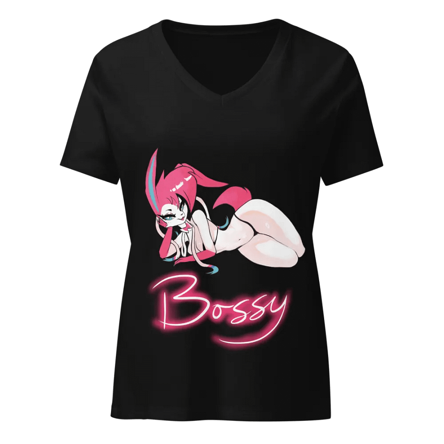 SylvyBoss V neck Tee Black product image (1)