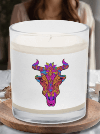 Neon Bull Skull - Soy Candle product image (2)