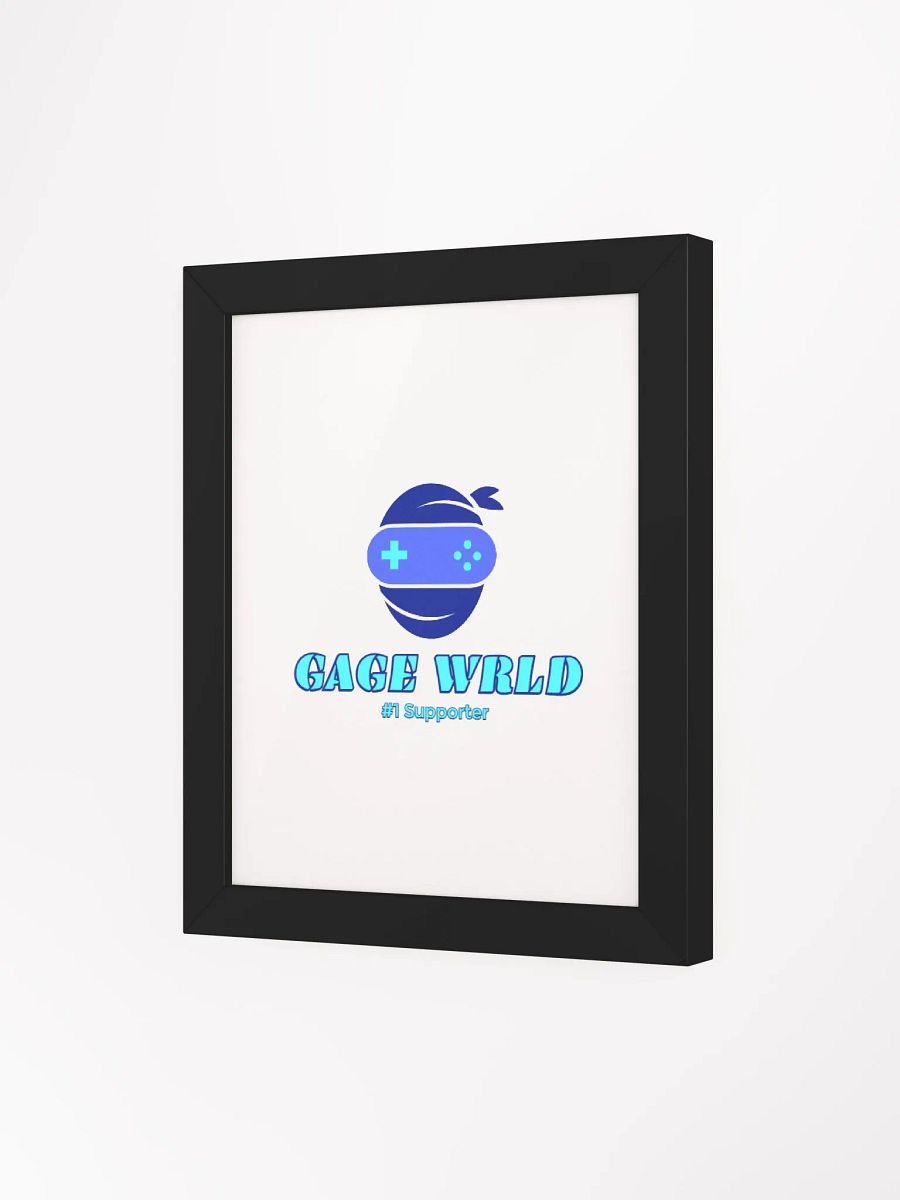 Gage WRLD #1 Supporter Framed High-Quality Matte Poster product image (3)