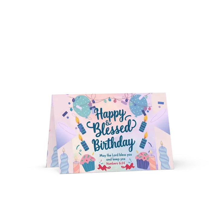 Happy & Blessed Birthday Card product image (1)