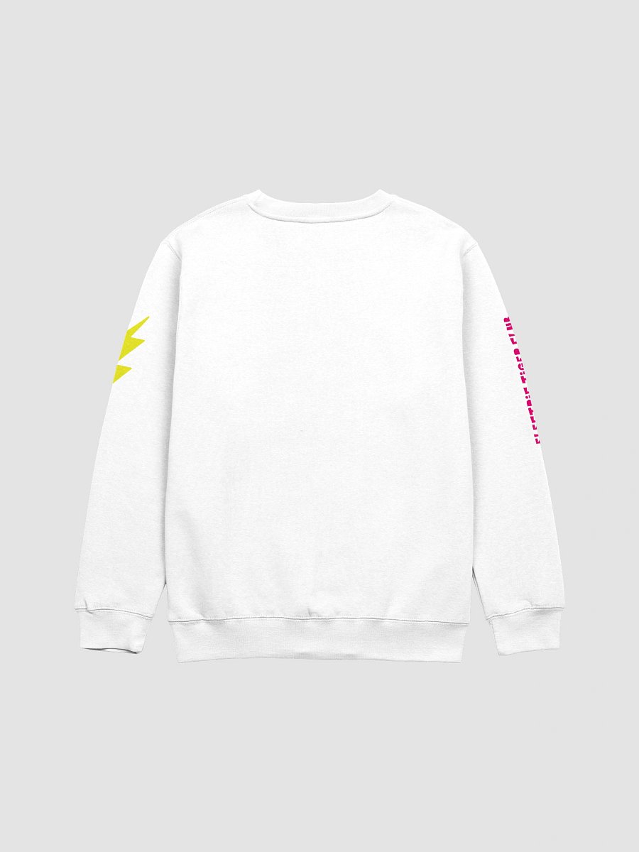 Pink Electric Tiger with Yellow Lightning Bolts - Sweatshirt product image (3)