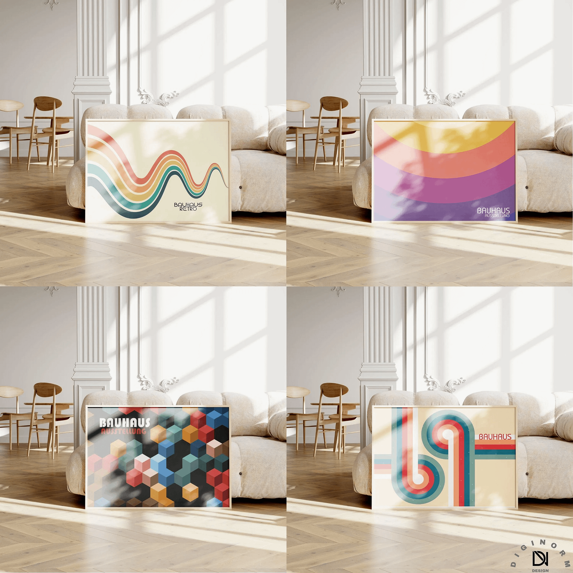 Bauhaus HORIZONTAL Art set of 500 premium printable wall art product image (4)