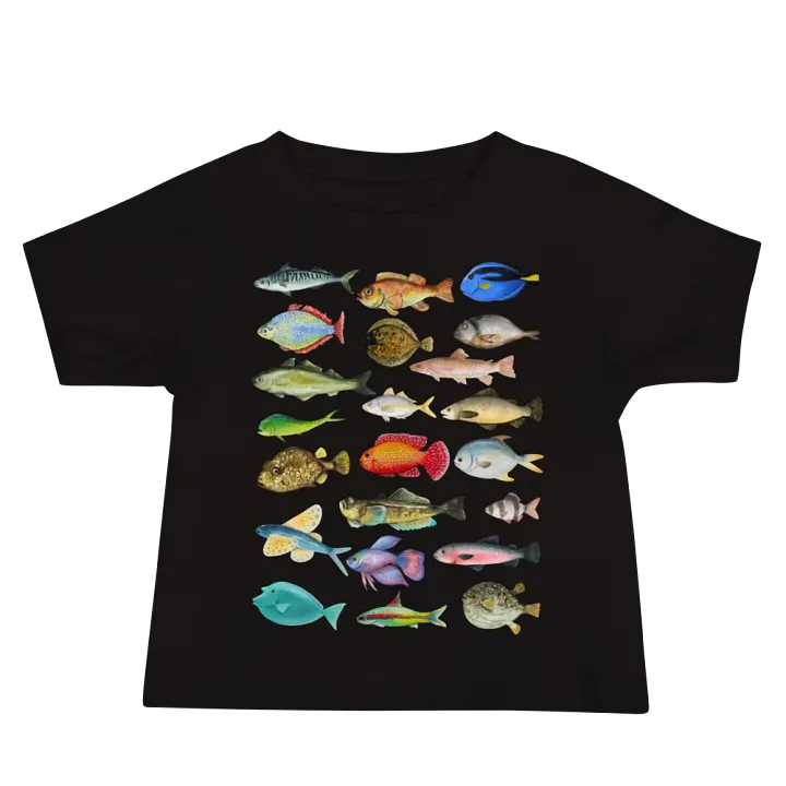 Aquatic Adventures Fish Collage Baby T-Shirt product image (1)