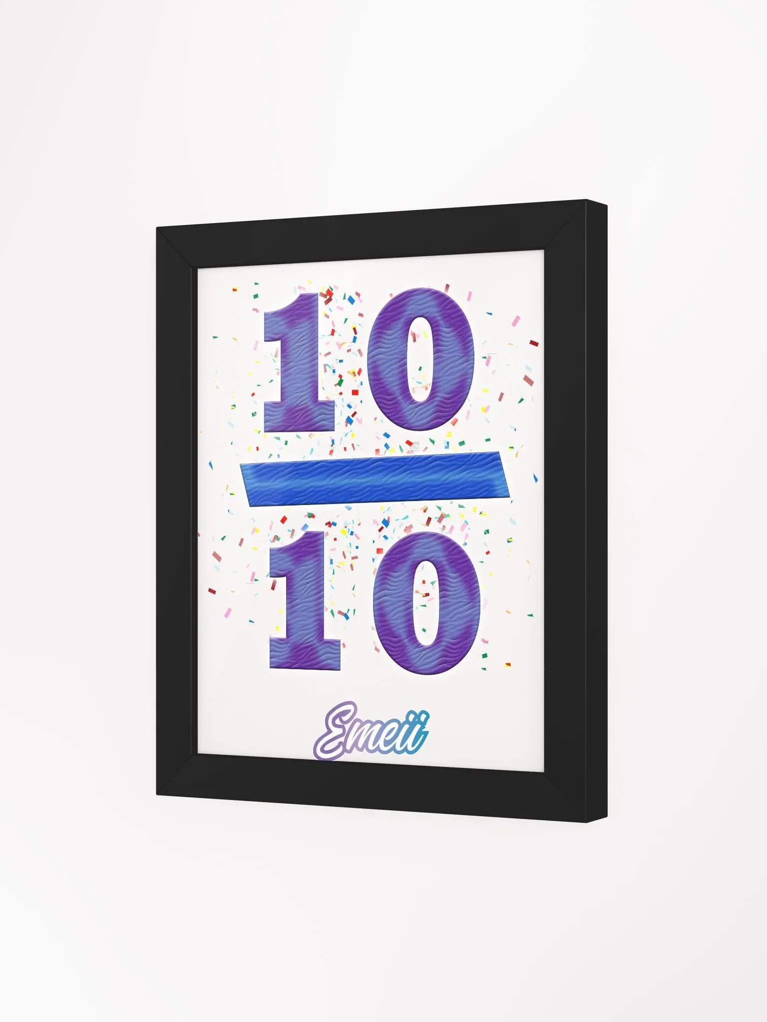 ''10/10'' Affiche mate encadrée de haute qualité product image (3)