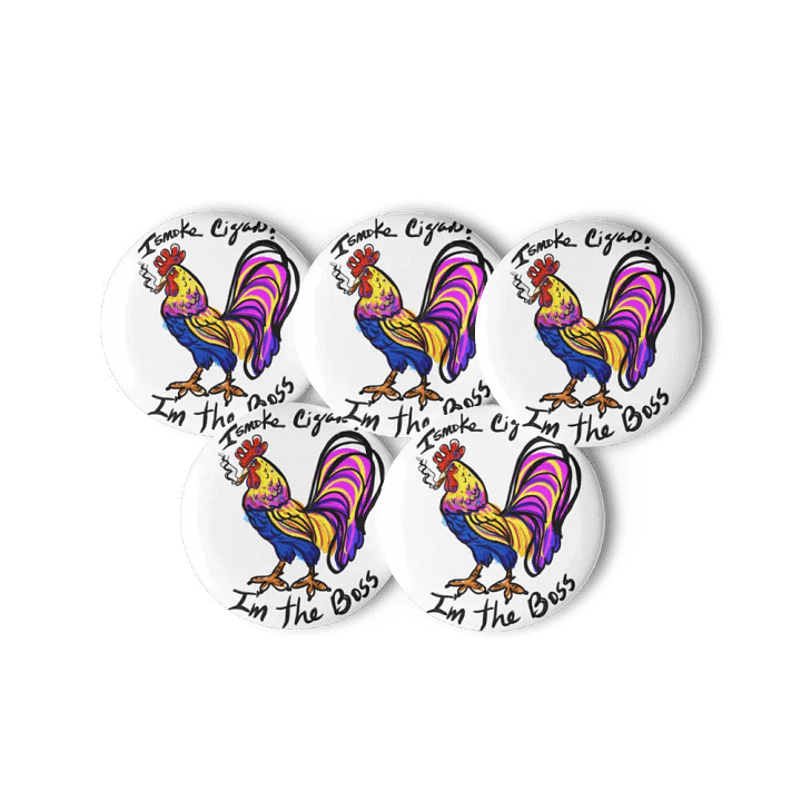 Boss Rooster Pin Button Set product image (3)