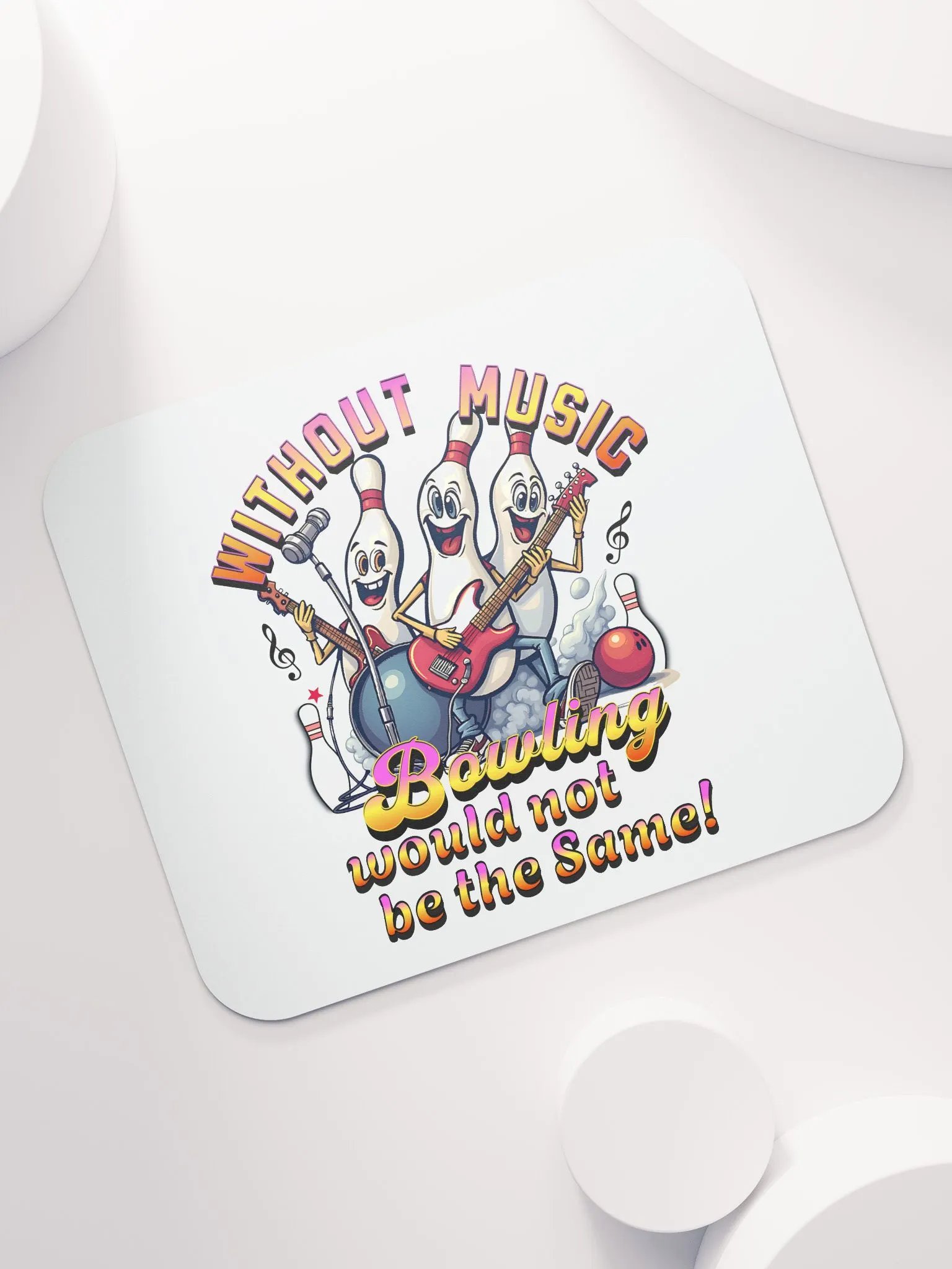 Without Music Bowling Would Not Be The Same Rockin Mouse Pad product image (5)