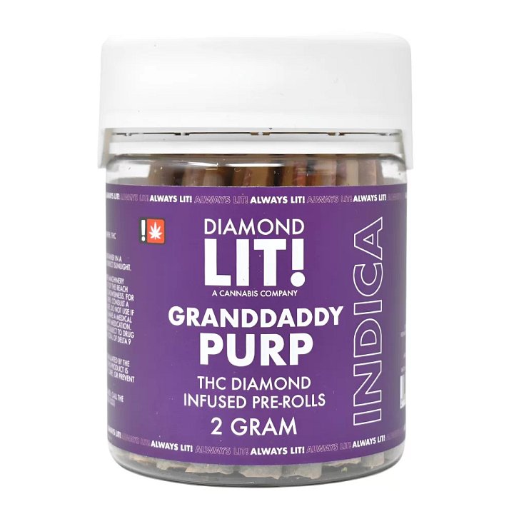 Lit! THC-A Diamond Pre-roll 2g - 50ct Jar product image (2)