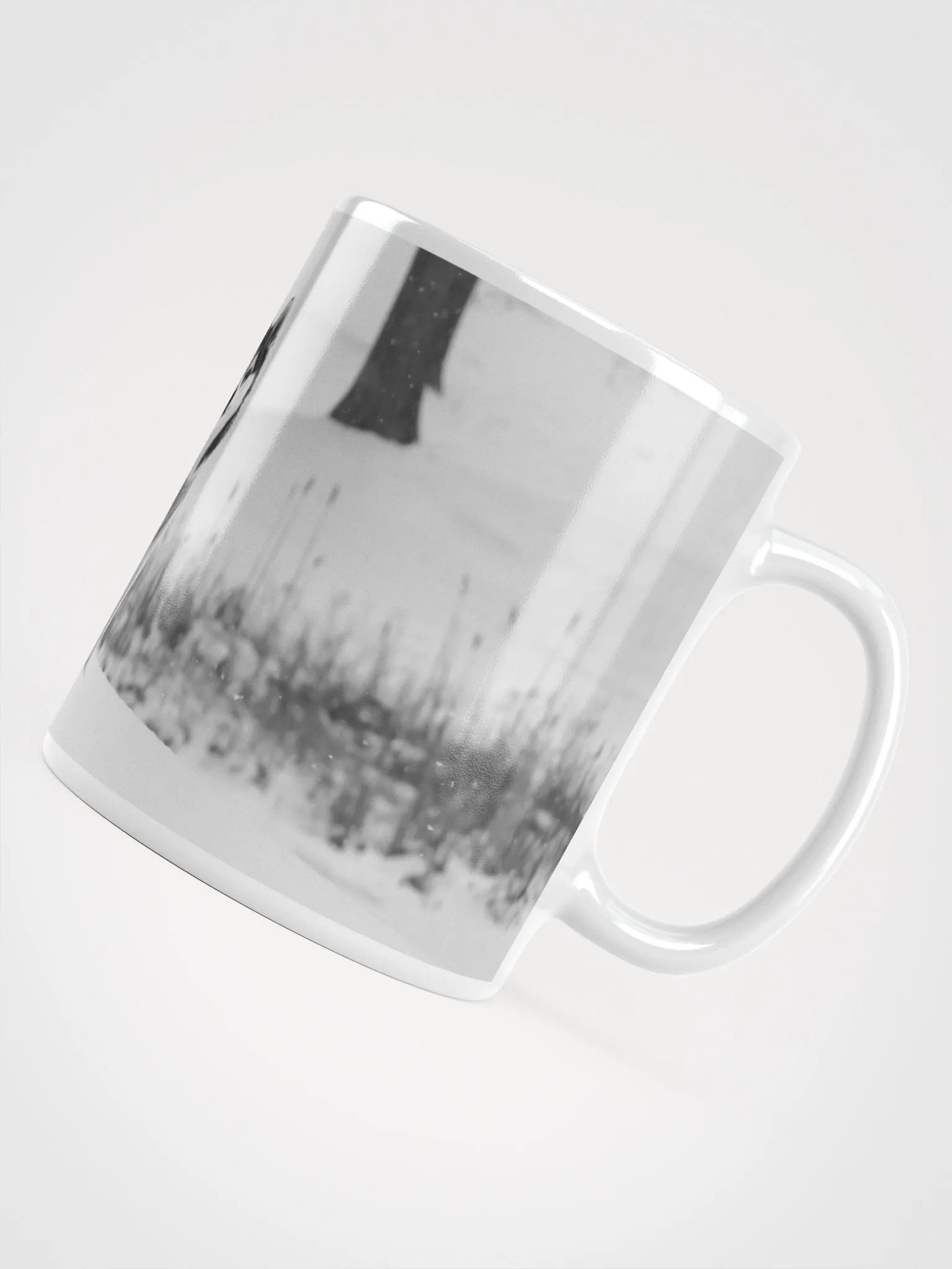 Cute Klee Kai puppy in the snow - B&W product image (6)