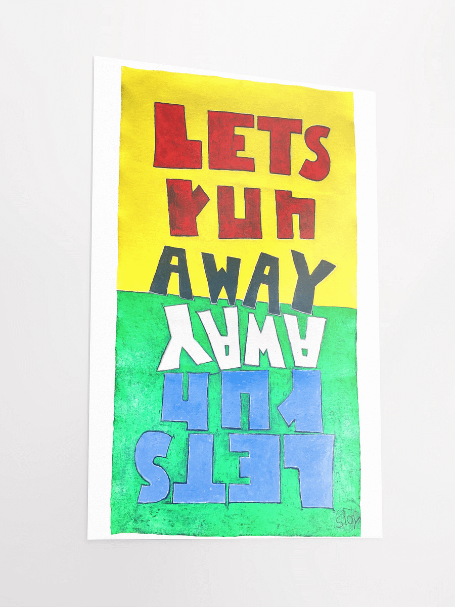Lets Run Away Poster product image (3)