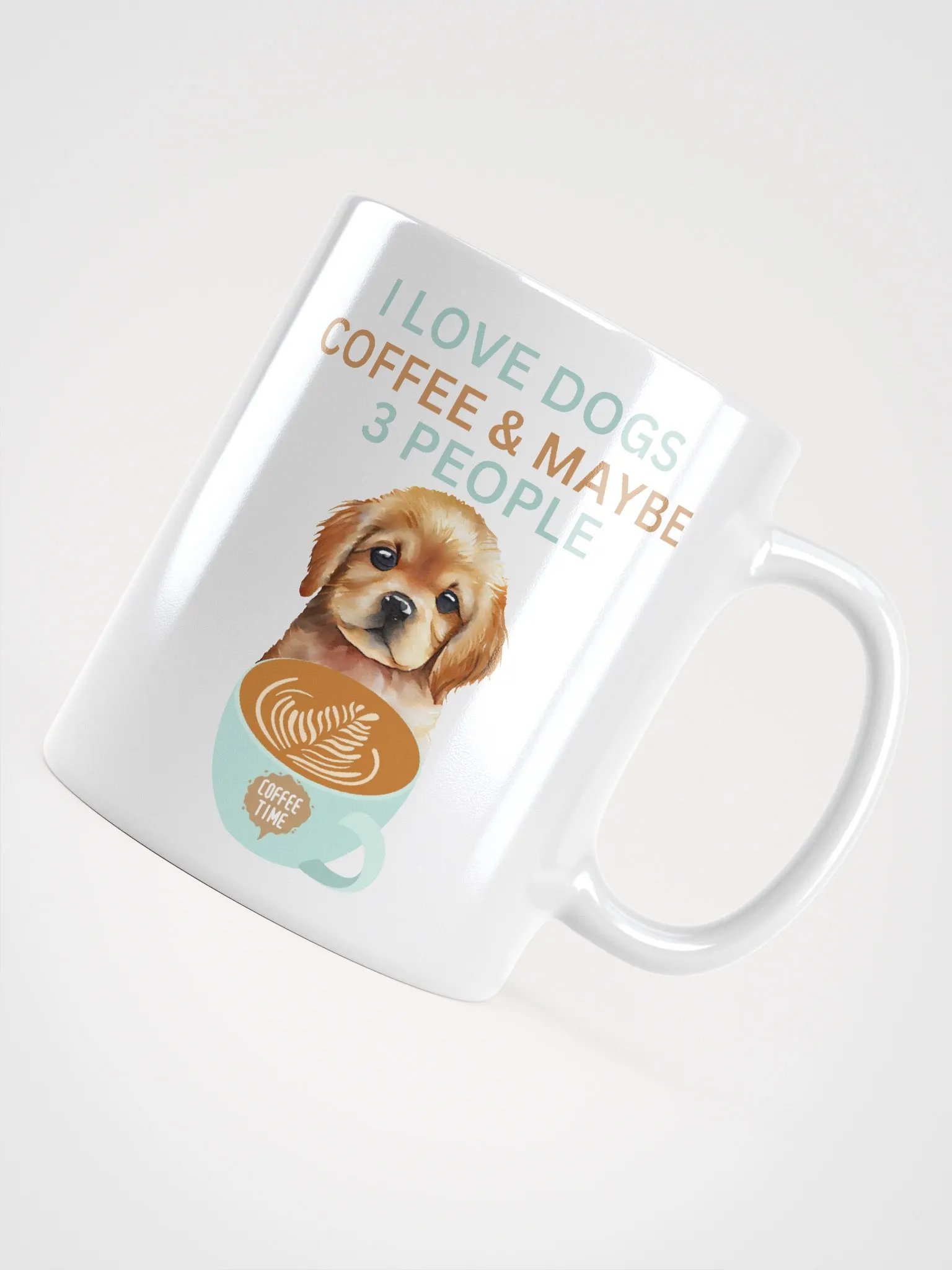 "I Love Dogs, Coffee & Maybe 3 People" Coffee Mug product image (10)