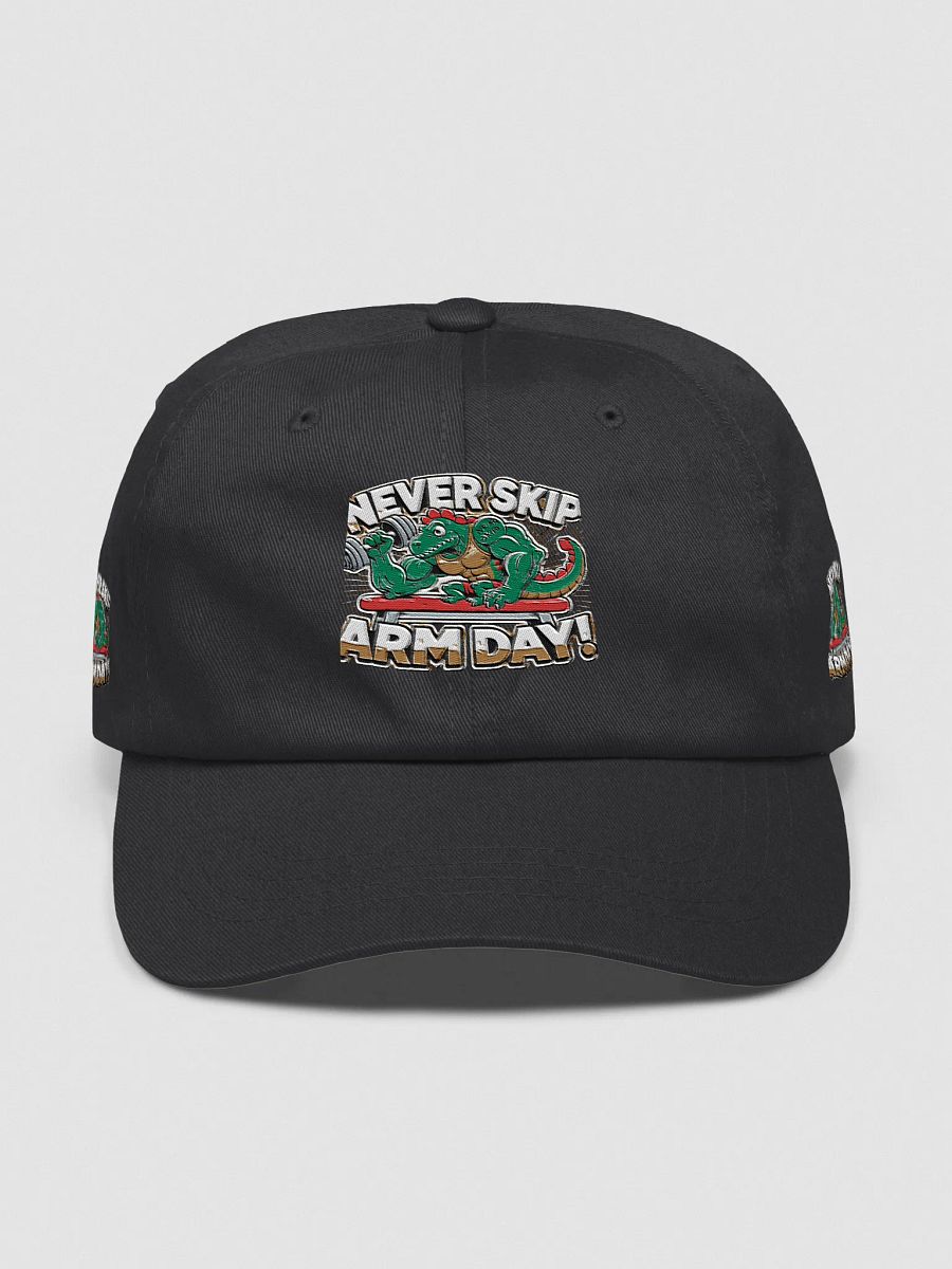 Muscle Dino Arm Day Dad Hat product image (1)