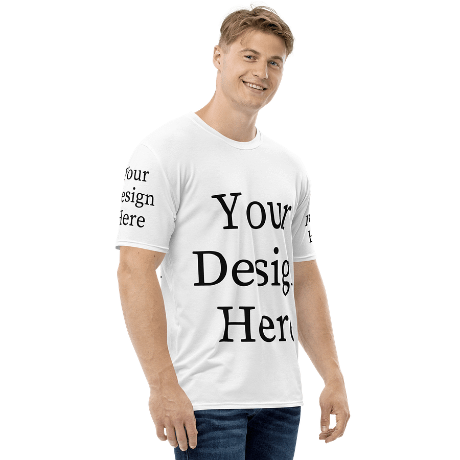Personalized "All-Over Print Men's Crew Neck T-Shirt" - Contact Us to Design product image (4)