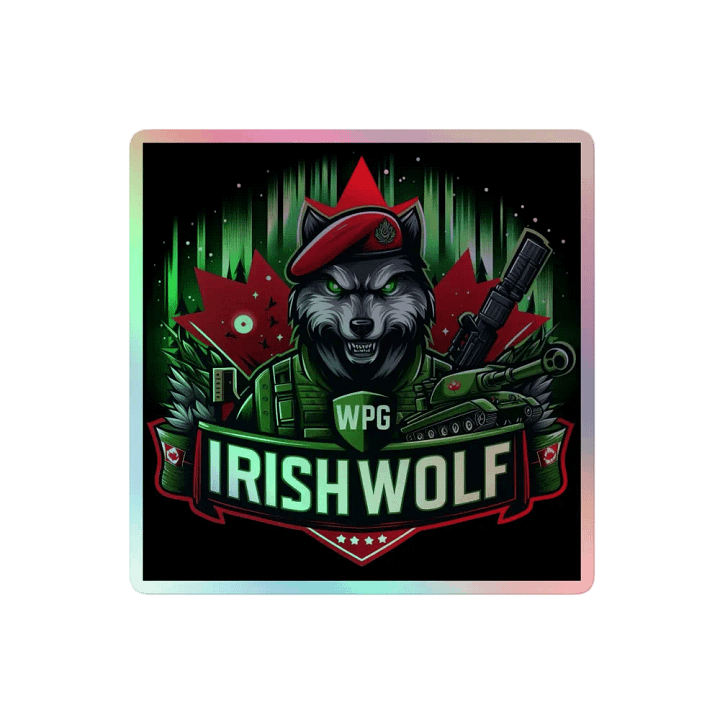 Irish Wolf Holographic Stickers product image (2)