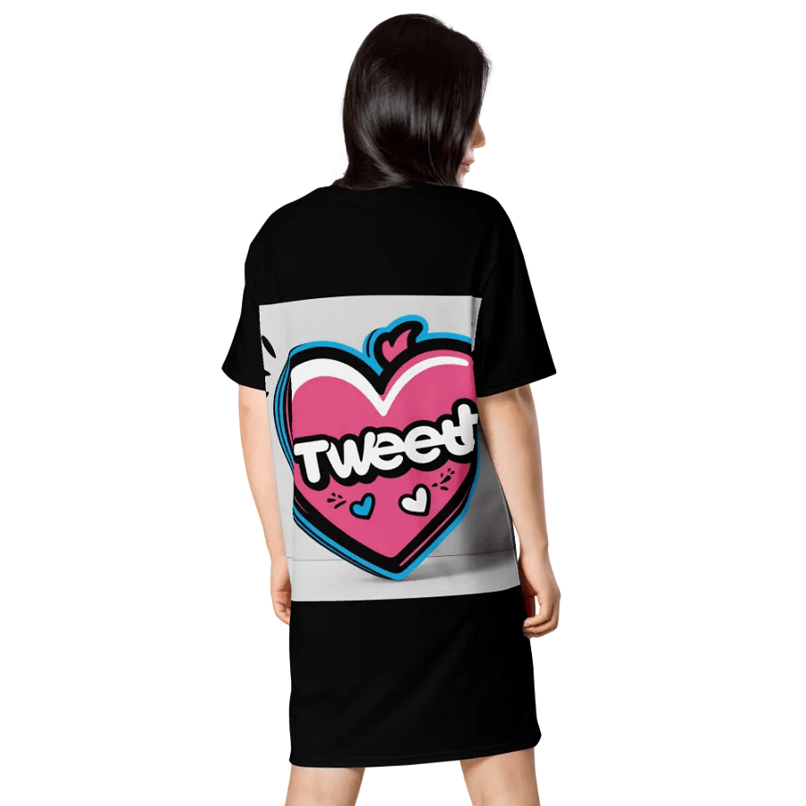 Tweet Heart Embrace T-Shirt Dress product image (2)