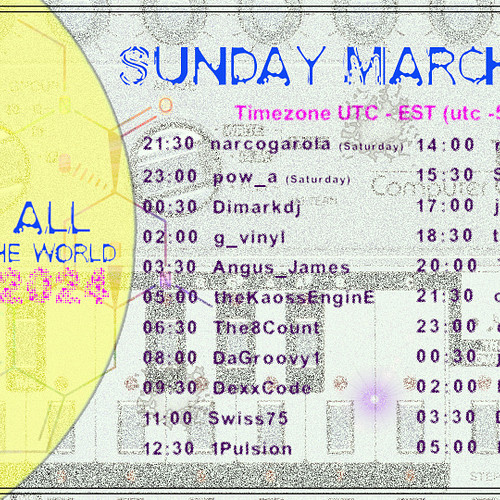 Acid All Around The World ( 3.03.24 )

🚂 ...get onboard...

• 🚂 ... S.W.U. Bunker start time via bio-link: Live Stream Schedu...