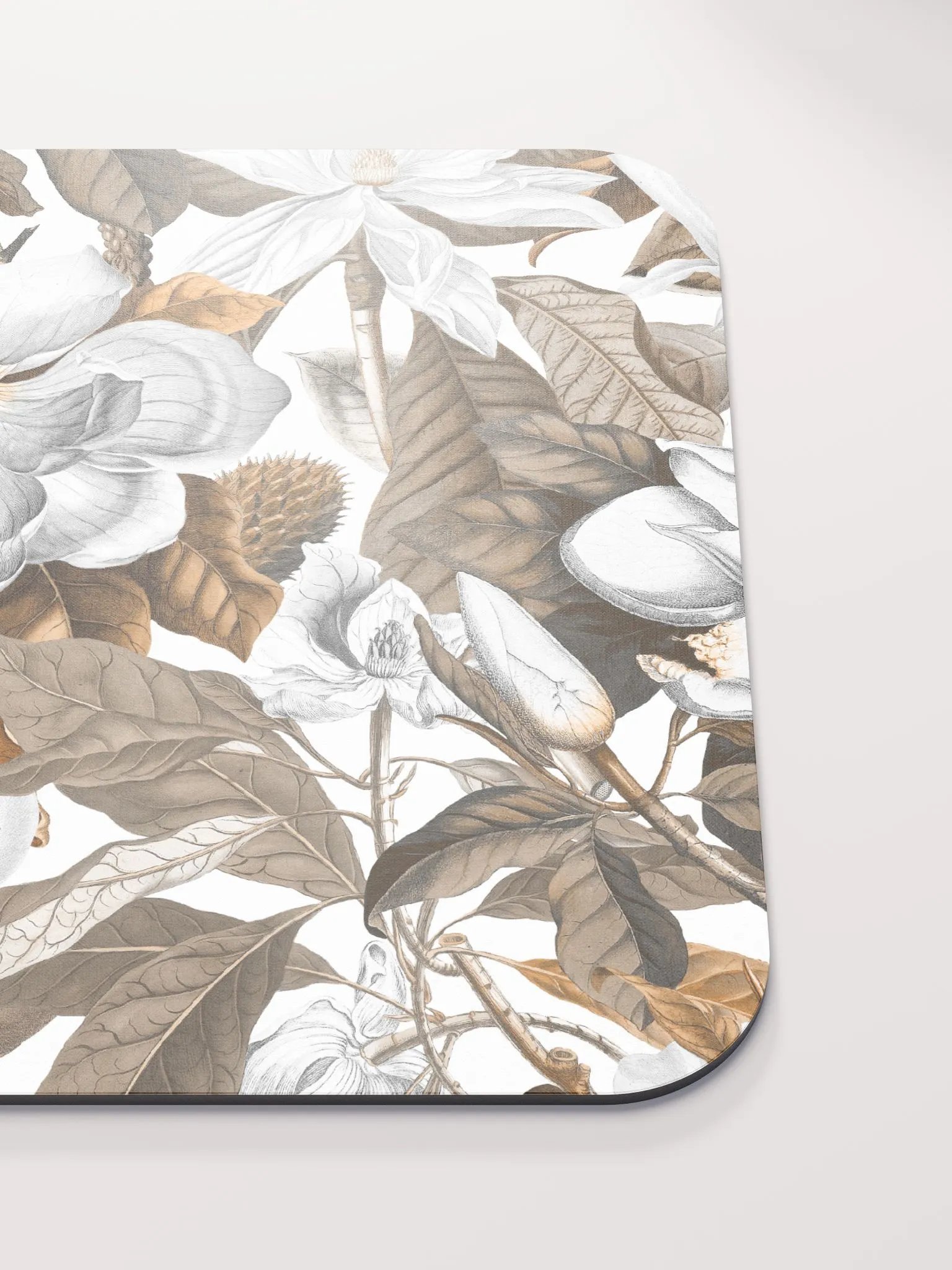 White Magnolia Grandiflora Mouse Pad product image (6)