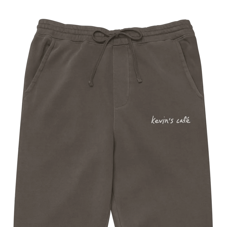 Kevin's Café Pigment Dyed Joggers in Black & White product image (2)