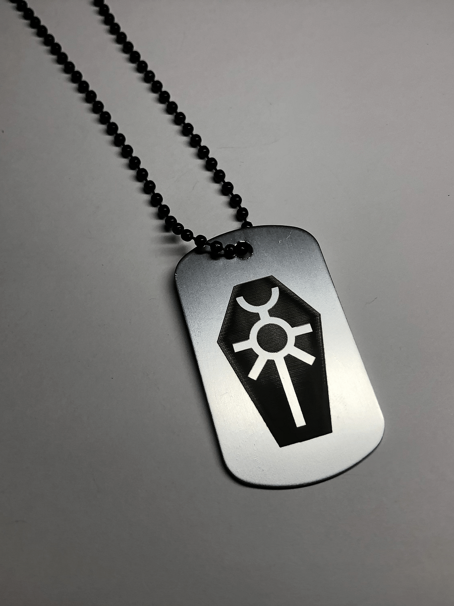 METAL TOMB - Engraved Dog Tag Pendant Necklace product image (5)