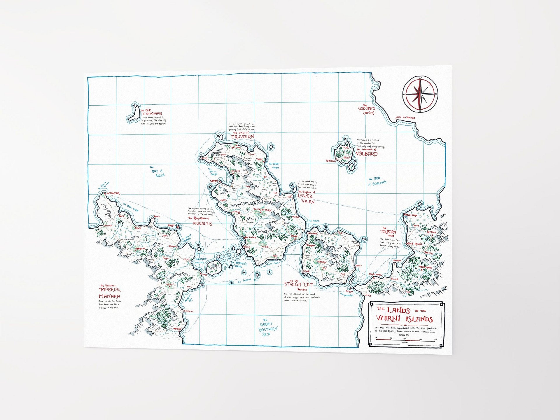 "The Vairni Islands" | Printed Map product image (11)